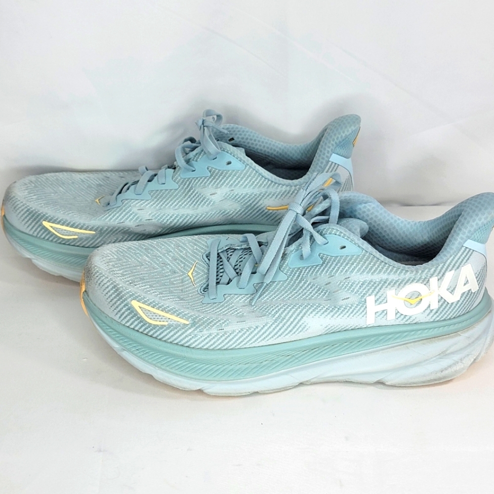 WOMEN'S HOKA Clifton 9 Runnng Shoe Size 12B S1287 - Picture 4 of 6